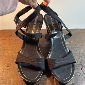 Bandolino Lycra Collection Black Strappy Heels